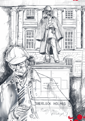 Sherlock Picardy Place Edinburgh Matte Art Print
