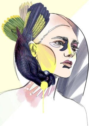 Featherbrain Yellowtail Matte Art Print