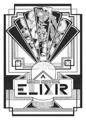 Gin Elixir Giclée Art Print