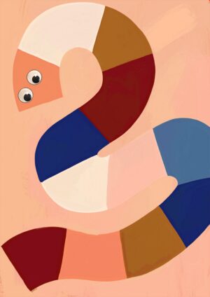 Jellysnakes Toffee Apple Giclée Art Print