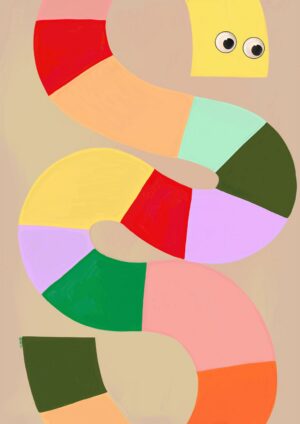 Jellysnakes Tropical Tang Giclée Art Print