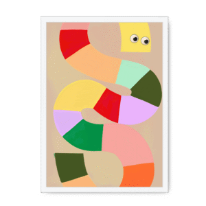 Jellysnakes Tropical Tang Framed Print