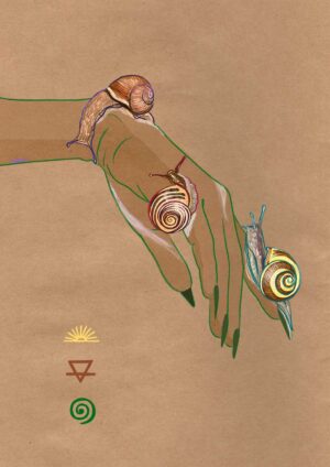 Spring Snails Matte Art Print