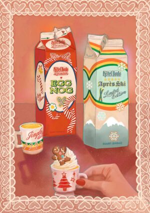 Kitsch Kanaveral x Hôtel Dodo Noggin’ The Nog Giclée Art Print