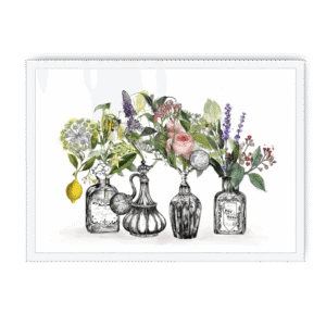 Les Parfums Framed Print