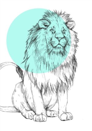 Lion Matte Art Print