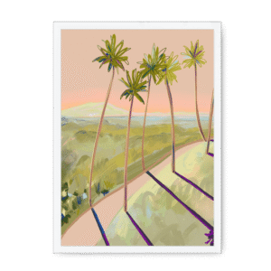 Peachy Vantage Framed Print