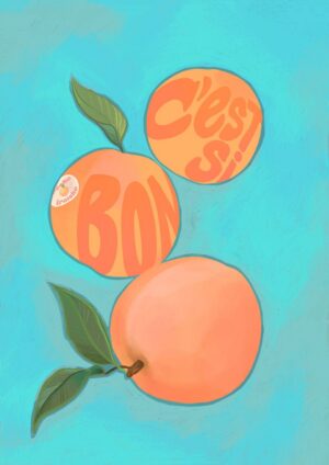 Pêches Giclée Art Print