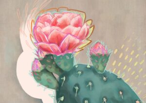Prickly In Pink Giclée Art Print