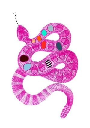 Rattlematazz Snake Matte Art Print