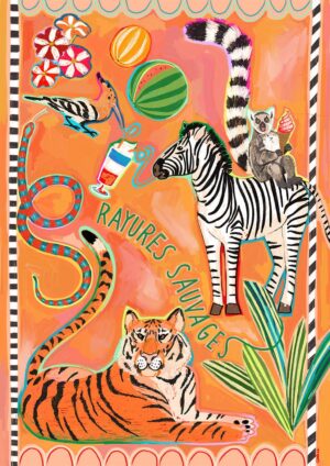 Rayures Sauvages Matte Art Print