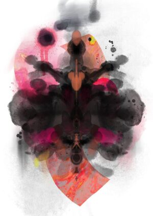 Rorschach Requiem Pink Matte Art Print