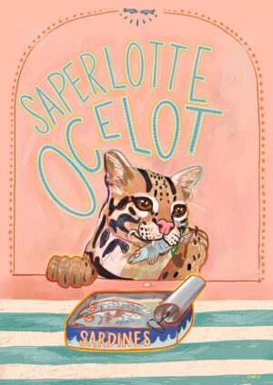 Saperlotte Ocelot Matte Art Print