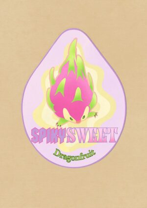 Spiky Dragonfruit Matte Art Print