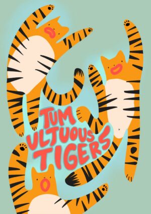 Tumultuous Tigers Matte Art Print
