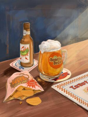 Beastie Bräu Giclée Art Print
