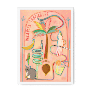 Vacances Tropicales Framed Print