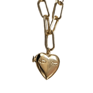 Wink Heart Locket Necklace