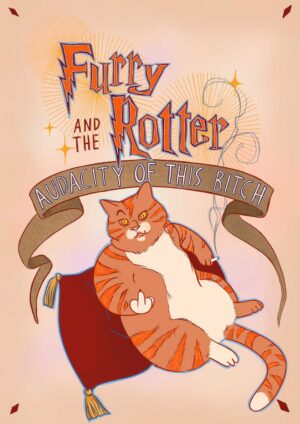 Furry Rotter Matte Canvas Print