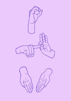 Zero Fucks Given - Lilac Matte Art Print